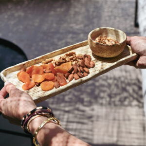 Set plato rectangular y pocillo